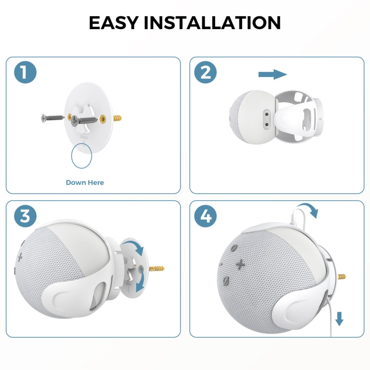 ขาตั้งผนังเก็บลำโพง AhaStyle PT183 สำหรับ Amazon Echo Dot 4/5 สีขาว, Amazon Echo Dot 4/5 สีดำ