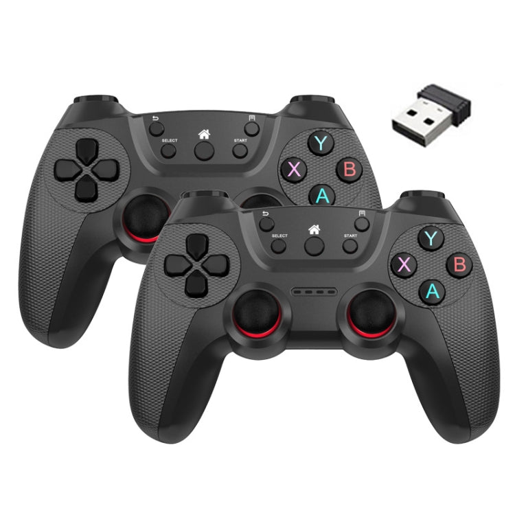 KM-029 จอยสติ๊กไร้สาย 2.4G สำหรับเล่นสองคน รองรับ PC / Linux / Android / TVbox, KM-029 (สีส้มสดใส), KM-029 (สีชมพูโรส), KM-029 (สีเหลืองมะนาว), KM-029 (สีน้ำเงินภูเขา), KM-029 (สีเทาสงคราม), KM-029 (สีเงินสง่างาม), KM-029 (สีเขียวมิ้นต์)