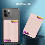 AhaStyle เคสซิลิโคนหลังโทรศัพท์มือถือใส่บัตร บัตรรถเมล์ บัตรธนาคาร ออแกไนเซอร์สะดวกสบาย PT169 (สีชมพู), PT169 (สีดำ), PT169 (สีเขียว), PT169 (สีม่วง)