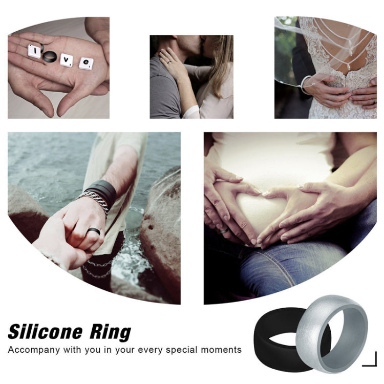 แหวนซิลิโคนโค้งสำหรับกีฬาเอาท์ดอร์ 8.7 มม. รุ่น SiR013 เบอร์ 11, 12, 13, 14