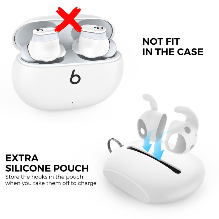สำหรับ Beats Studio Buds AhaStyle PT172 ฝาครอบหูฟังซิลิโคน, สไตล์:, ฝาครอบหู x 3+กล่อง (สีขาว), ฝาครอบหู x 3+กล่อง (สีแดง), ฝาครอบหู x 3+กล่อง (สีดำ), ฝาครอบหู (สีขาว), ฝาครอบหู (สีดำ), ฝาครอบหู (สีแดง)
