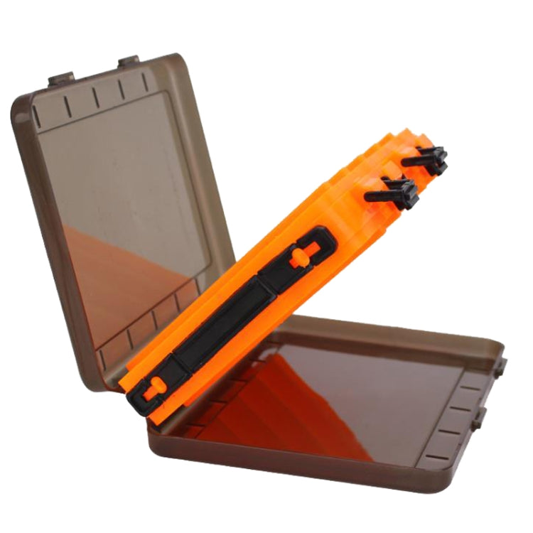 Double Side Luya Tool Box Translucent Bait Organizer, HB326 10 Grids, HB327 14 Grids