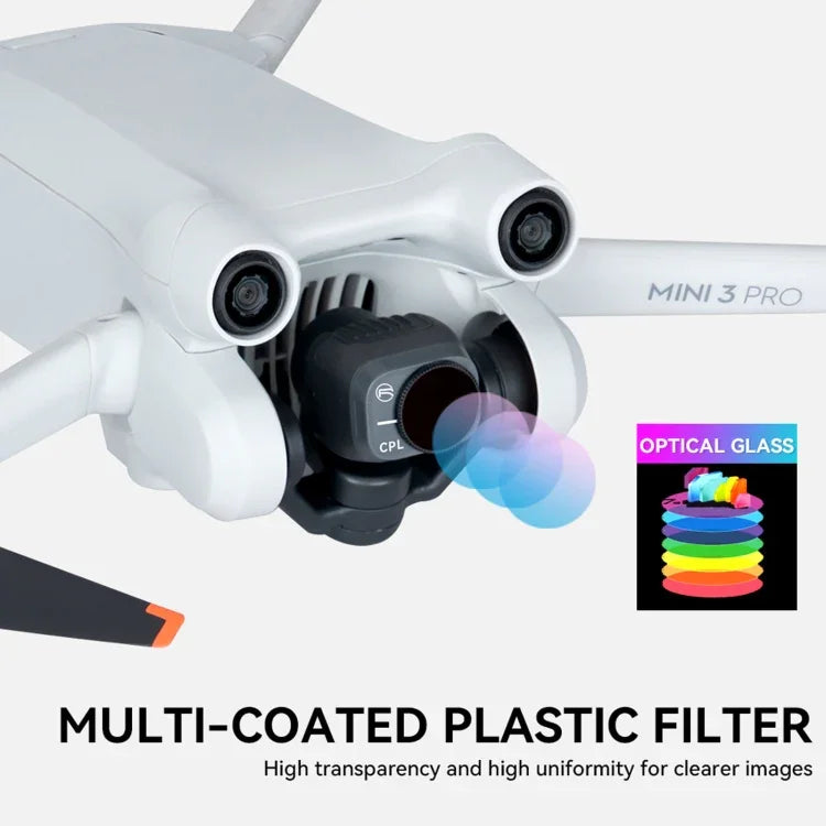 สำหรับ DJI Mini 3 Pro ฟิลเตอร์ RCSTQ PL อุปกรณ์เสริมโดรน ND8/PL, ND16/PL, ND32/PL, ND64/PL, 4 ใน 1 ND/PL 8/16/32/64, 6 ใน 1 UV+CPL+ND/PL 8/16/32/64