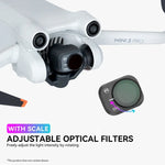 สำหรับ DJI Mini 3 Pro ฟิลเตอร์ RCSTQ PL อุปกรณ์เสริมโดรน ND8/PL, ND16/PL, ND32/PL, ND64/PL, 4 ใน 1 ND/PL 8/16/32/64, 6 ใน 1 UV+CPL+ND/PL 8/16/32/64