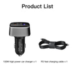 สำหรับ DJI Mavic 3/Mini 2 RCSTQ ที่ชาร์จรถยนต์ 100W 2 ใน 1 สำหรับ DJI Mavic 3/Mini 2