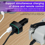 สำหรับ DJI Mavic 3/Mini 2 RCSTQ ที่ชาร์จรถยนต์ 100W 2 ใน 1 สำหรับ DJI Mavic 3/Mini 2