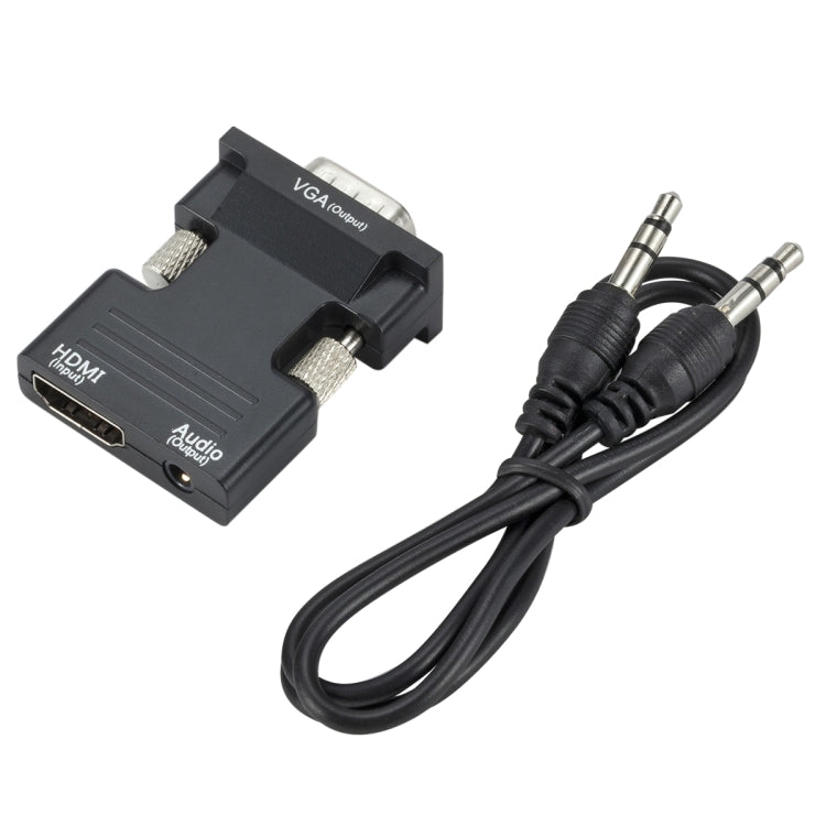 อะแดปเตอร์โปรเจคเตอร์ HDMI พร้อมสายเสียง แปลงคอมพิวเตอร์ HD, HDMI เป็น VGA, VGA เป็น HDMI