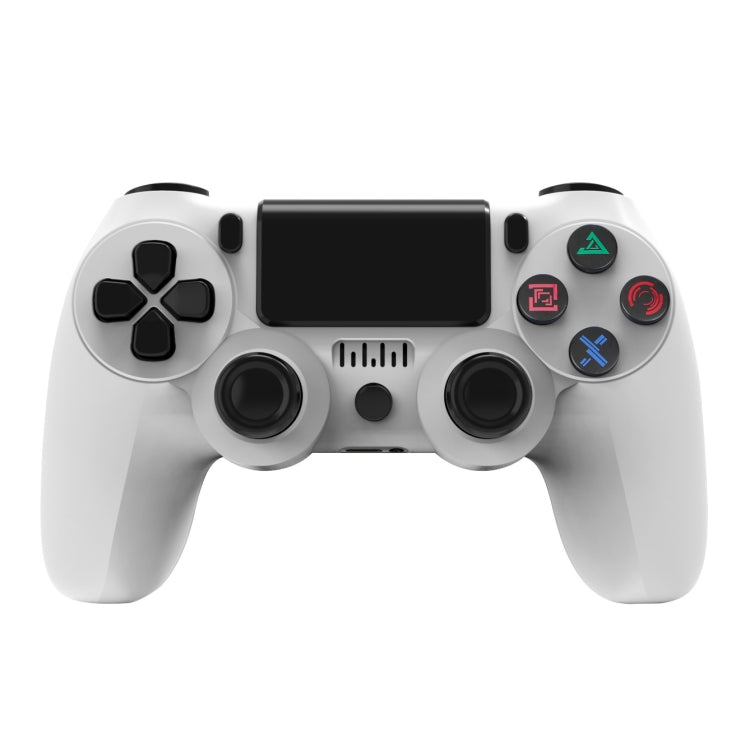 จอยเกมไร้สายบลูทูธ PS4 พร้อมแถบไฟและระบบสั่นคู่ สีขาว ดำ แดง น้ำเงิน เขียว ชมพู ตัวอักษร เส้น ไฟผี การ์ตูน ฮัลค์ โครงกระดูก เกียร์ สายฟ้า เปลวไฟ เมฆ ระเบิด ลายไม้ ดาวแดง