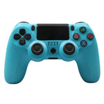 จอยเกมไร้สายบลูทูธ PS4 พร้อมแถบไฟและระบบสั่นคู่ สีขาว ดำ แดง น้ำเงิน เขียว ชมพู ตัวอักษร เส้น ไฟผี การ์ตูน ฮัลค์ โครงกระดูก เกียร์ สายฟ้า เปลวไฟ เมฆ ระเบิด ลายไม้ ดาวแดง