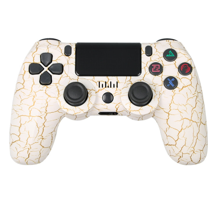 จอยเกมไร้สายบลูทูธ PS4 พร้อมแถบไฟและระบบสั่นคู่ สีขาว ดำ แดง น้ำเงิน เขียว ชมพู ตัวอักษร เส้น ไฟผี การ์ตูน ฮัลค์ โครงกระดูก เกียร์ สายฟ้า เปลวไฟ เมฆ ระเบิด ลายไม้ ดาวแดง
