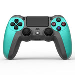 KM048 จอยสติ๊กไร้สาย Bluetooth 4.0 สำหรับ PS4 พร้อมแถบไฟ, KM048 (สีส้มสดใส), KM048 (สีชมพูโรส), KM048 (สีเหลืองมะนาว), KM048 (สีน้ำเงินภูเขา), KM048 (สีเทาสงคราม), KM048 (สีเงินสง่างาม), KM048 (สีขาวสง่างาม), KM048 (สีเขียวมิ้นต์)