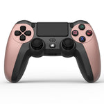 KM048 จอยสติ๊กไร้สาย Bluetooth 4.0 สำหรับ PS4 พร้อมแถบไฟ, KM048 (สีส้มสดใส), KM048 (สีชมพูโรส), KM048 (สีเหลืองมะนาว), KM048 (สีน้ำเงินภูเขา), KM048 (สีเทาสงคราม), KM048 (สีเงินสง่างาม), KM048 (สีขาวสง่างาม), KM048 (สีเขียวมิ้นต์)