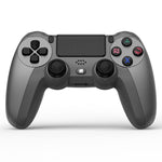 KM048 จอยสติ๊กไร้สาย Bluetooth 4.0 สำหรับ PS4 พร้อมแถบไฟ, KM048 (สีส้มสดใส), KM048 (สีชมพูโรส), KM048 (สีเหลืองมะนาว), KM048 (สีน้ำเงินภูเขา), KM048 (สีเทาสงคราม), KM048 (สีเงินสง่างาม), KM048 (สีขาวสง่างาม), KM048 (สีเขียวมิ้นต์)