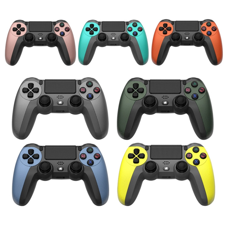 KM048 จอยสติ๊กไร้สาย Bluetooth 4.0 สำหรับ PS4 พร้อมแถบไฟ, KM048 (สีส้มสดใส), KM048 (สีชมพูโรส), KM048 (สีเหลืองมะนาว), KM048 (สีน้ำเงินภูเขา), KM048 (สีเทาสงคราม), KM048 (สีเงินสง่างาม), KM048 (สีขาวสง่างาม), KM048 (สีเขียวมิ้นต์)