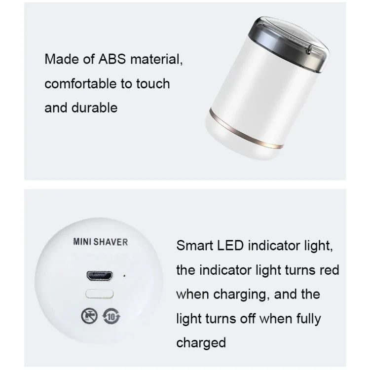 เครื่องโกนหนวดไฟฟ้าแบบพกพา SH-588 ชาร์จ USB สำหรับเดินทางในรถ, SH-588 (สีขาว), SH-588 (สีเทาดำ), SH-588 (สีเขียว)