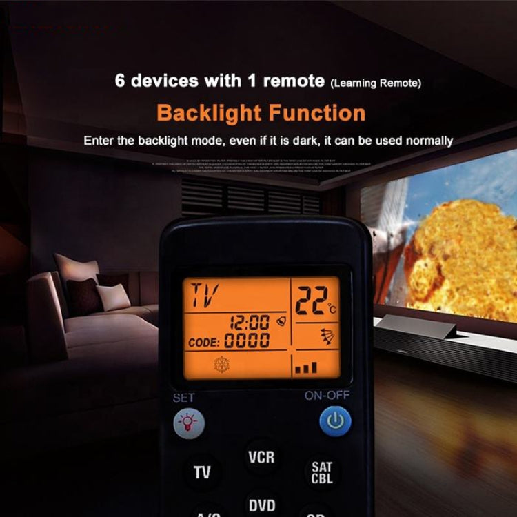 รีโมทคอนโทรลอเนกประสงค์ CHUNGHOP RM-991 6 ใน 1 พร้อมระบบเรียนรู้และอินฟราเรด