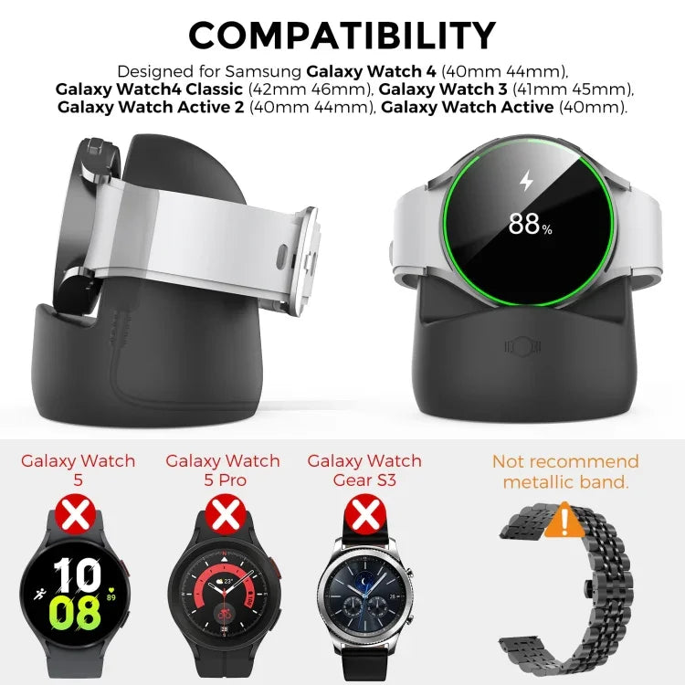 แท่นชาร์จซิลิโคน AhaStyle PT181 สำหรับ Galaxy Watch 3 / 4 / Active / Active 2