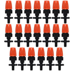 อุปกรณ์ชุดรดน้ำหยด TF-118 20 ชิ้น ขนาด 6 มม. ตะขอเดี่ยว สำหรับท่อ 4/7 มม. สีส้ม