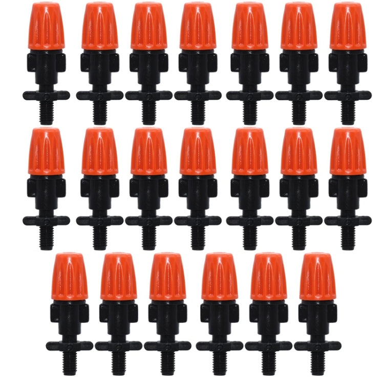อุปกรณ์ชุดรดน้ำหยด TF-118 20 ชิ้น ขนาด 6 มม. ตะขอเดี่ยว สำหรับท่อ 4/7 มม. สีส้ม