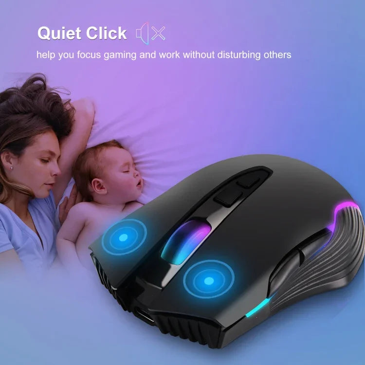 E50 2.4G Wireless Mouse Jiggler Portable Cordless Mouse With 7 Keys