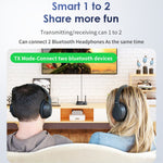 B39 ตัวรับสัญญาณเพลง Bluetooth 5.3 และ AUX 2 ใน 1 สำหรับทีวีและคอมพิวเตอร์, B39