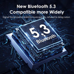 B39 ตัวรับสัญญาณเพลง Bluetooth 5.3 และ AUX 2 ใน 1 สำหรับทีวีและคอมพิวเตอร์, B39