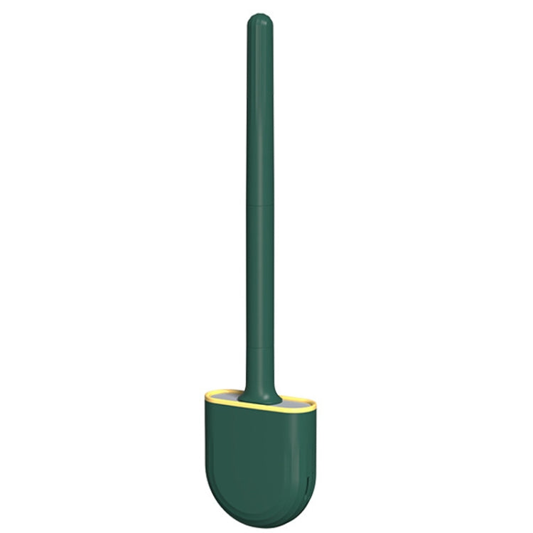 Soft Rubber Toilet Brush Clamp No Dead Space Cleaning Brush, Leakage, Drain