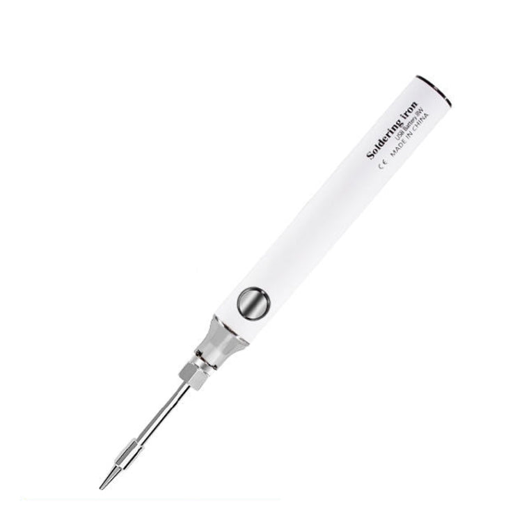 8W USB 5V Cordless Soldering Iron Low Voltage Soldering Pen, White, Black, Gray