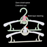 50pcs Hanger Connecting Hooks Household Superimposed Hooks
