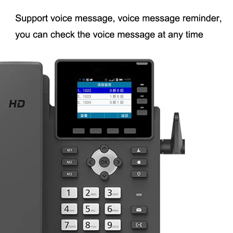 โทรศัพท์เครือข่าย VOIP สมาร์ท S01 4G Full Netcom SIP ประชุมเสียงสำนักงานธุรกิจ โทรศัพท์บ้านไร้สาย, S01