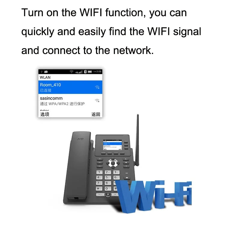 โทรศัพท์เครือข่าย VOIP สมาร์ท S01 4G Full Netcom SIP ประชุมเสียงสำนักงานธุรกิจ โทรศัพท์บ้านไร้สาย, S01