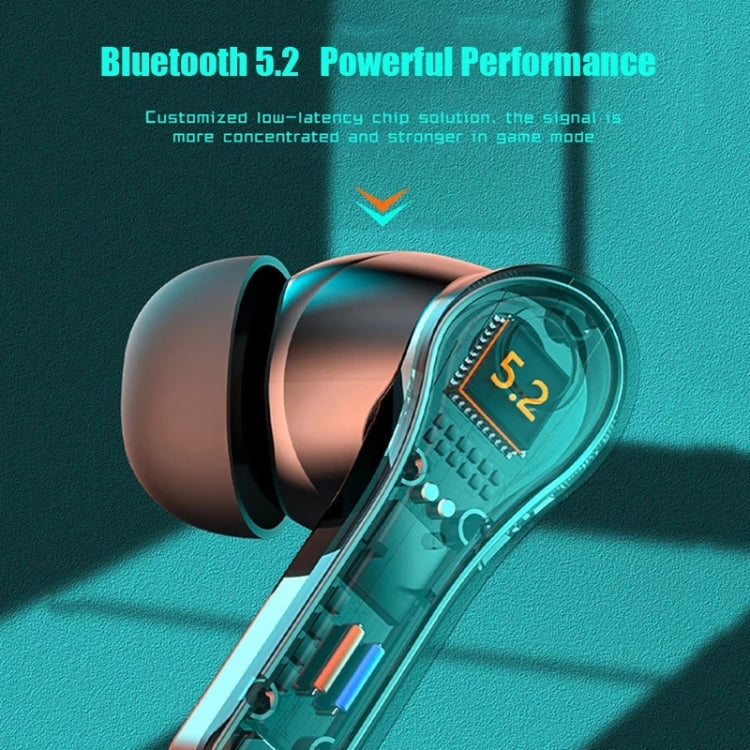 N35 หูฟังเกมไร้สาย Bluetooth แบบในหูพร้อมไฟสีสันสดใสและความหน่วงต่ำ, มีจอแสดงผลดิจิทัลและไม่มีจอแสดงผลดิจิทัล