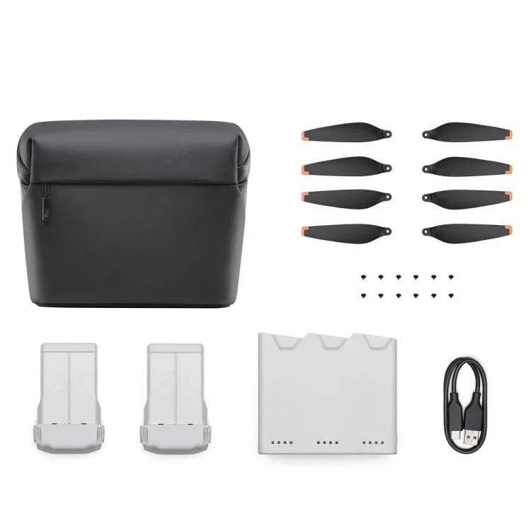 ชุด Fly More Kit Plus ของแท้สำหรับ DJI Mini 3 Pro ประกอบด้วยแบตเตอรี่ 3850 mAh / ใบพัด / แท่นชาร์จ, Fly More Kit Plus