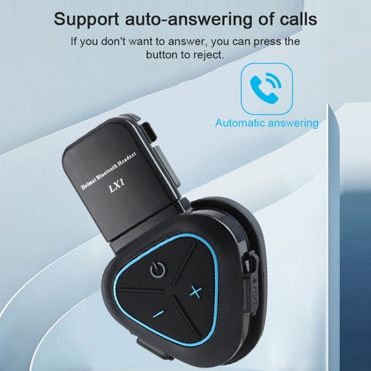 หูฟังบลูทูธไร้สายกันน้ำสำหรับหมวกกันน็อคมอเตอร์ไซค์ LX1 Bluetooth 5.3, ภาษาอังกฤษ