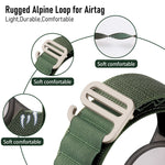 สายรัดข้อมือไนลอนสำหรับ AirTag รุ่นที่ 2 / AirTag รุ่นที่ 1 พร้อมเคสป้องกันการสูญหาย