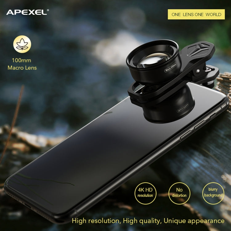 APEXEL APL-HB100MM เลนส์แมลงและเครื่องประดับ HD 100 ไมโคร ภายนอกโทรศัพท์มือถือ, APL-HB100MM