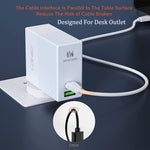 LDNIO A2620C ที่ชาร์จโทรศัพท์แท็บเล็ตอเนกประสงค์ 65W พอร์ต Type-C/USB-C ชาร์จเร็ว ปลั๊ก EU 65W, ปลั๊ก UK 65W, ปลั๊ก US 65W