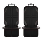 2pcs Child Car Seat Protector Non-Slip Base Material + Waterproof 600D Fabric, Red Line, Black Line