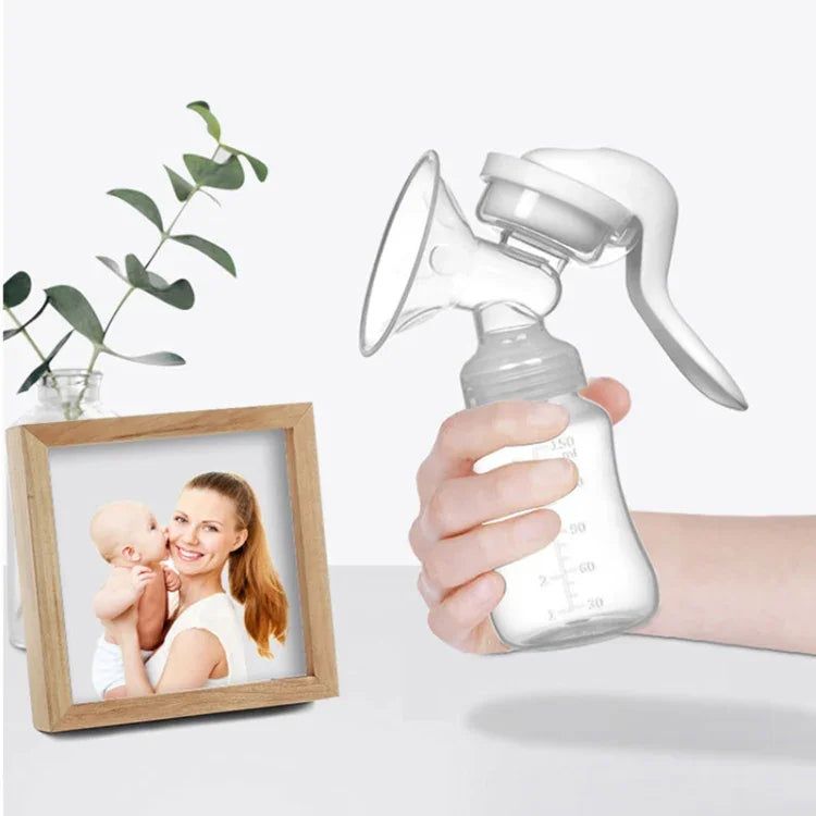 เครื่องปั๊มนมแรงดันปรับได้ 2 in 1 เครื่องปั๊มนมด้วยมือ ผลิตภัณฑ์สำหรับคุณแม่, เครื่องปั๊มนมด้วยมือ 2 in 1