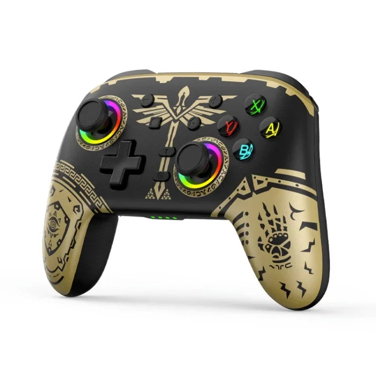 จอยเกมสั่นไร้สายบลูทูธสำหรับ Nintendo Switch/Switch PRO, สีดำทอง, ขาวเขียว, ดำ, ขาว