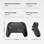 จอยเกมสั่นไร้สายบลูทูธสำหรับ Nintendo Switch/Switch PRO, สีดำทอง, ขาวเขียว, ดำ, ขาว