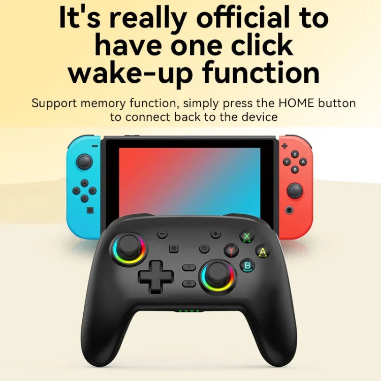 จอยเกมสั่นไร้สายบลูทูธสำหรับ Nintendo Switch/Switch PRO, สีดำทอง, ขาวเขียว, ดำ, ขาว
