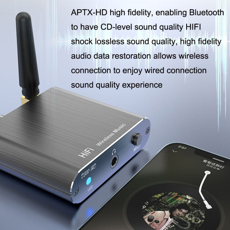 ตัวรับสัญญาณเสียง Bluetooth 5.2 3.5MM AUX Coaxial Fiber APTX HD อะแดปเตอร์ Bluetooth, D300