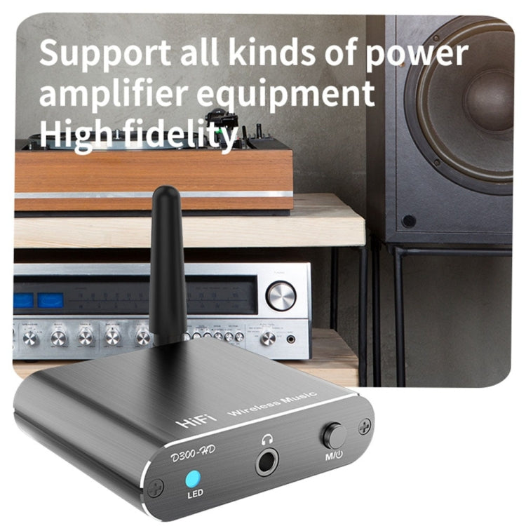 ตัวรับสัญญาณเสียง Bluetooth 5.2 3.5MM AUX Coaxial Fiber APTX HD อะแดปเตอร์ Bluetooth, D300