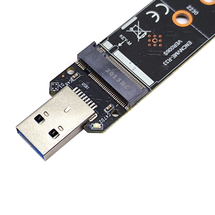 ENCNVME-R33 อะแดปเตอร์ USB 3.2 Gen 2 10Gbps เป็น NVMe M.2 SSD ชิป RTL9210 สำหรับ M Key M2 NVMe, ENCNVME-R33
