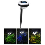 โคมไฟเสียบพื้นกลางแจ้งพลังงานแสงอาทิตย์ LED แสงสองแหล่ง รุ่น JG04801 ไฟสี, JG04802 ไฟสี, JG04803 เปลวไฟ, JG04804 เปลวไฟ