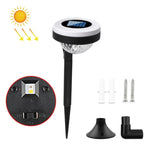 โคมไฟเสียบพื้นกลางแจ้งพลังงานแสงอาทิตย์ LED แสงสองแหล่ง รุ่น JG04801 ไฟสี, JG04802 ไฟสี, JG04803 เปลวไฟ, JG04804 เปลวไฟ