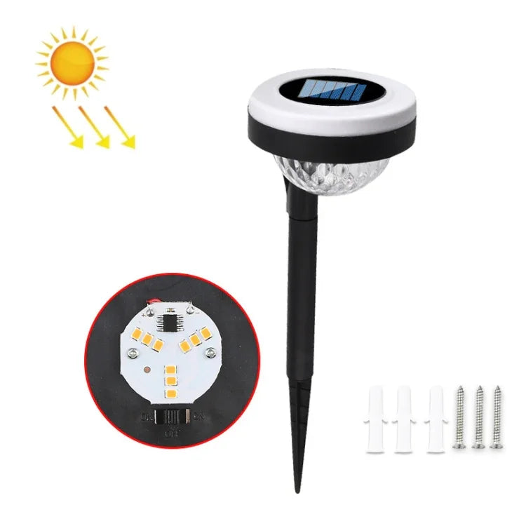 โคมไฟเสียบพื้นกลางแจ้งพลังงานแสงอาทิตย์ LED แสงสองแหล่ง รุ่น JG04801 ไฟสี, JG04802 ไฟสี, JG04803 เปลวไฟ, JG04804 เปลวไฟ
