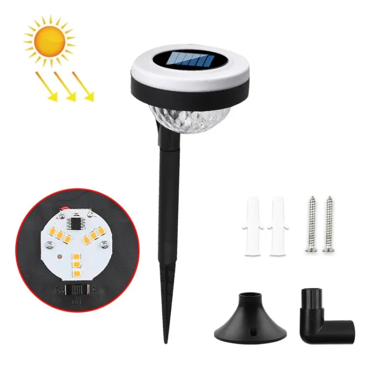 โคมไฟเสียบพื้นกลางแจ้งพลังงานแสงอาทิตย์ LED แสงสองแหล่ง รุ่น JG04801 ไฟสี, JG04802 ไฟสี, JG04803 เปลวไฟ, JG04804 เปลวไฟ