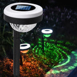 โคมไฟเสียบพื้นกลางแจ้งพลังงานแสงอาทิตย์ LED แสงสองแหล่ง รุ่น JG04801 ไฟสี, JG04802 ไฟสี, JG04803 เปลวไฟ, JG04804 เปลวไฟ